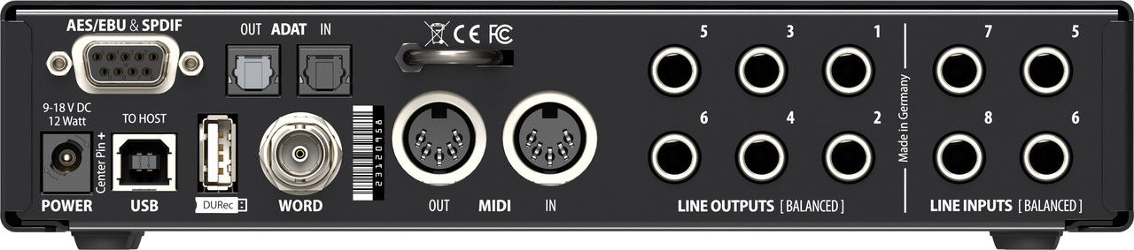 Аудио-интерфейс RME Fireface UCX II - фото 3 - id-p159576317