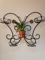 Кашпо для цветов настенное "Бабочка" КН2