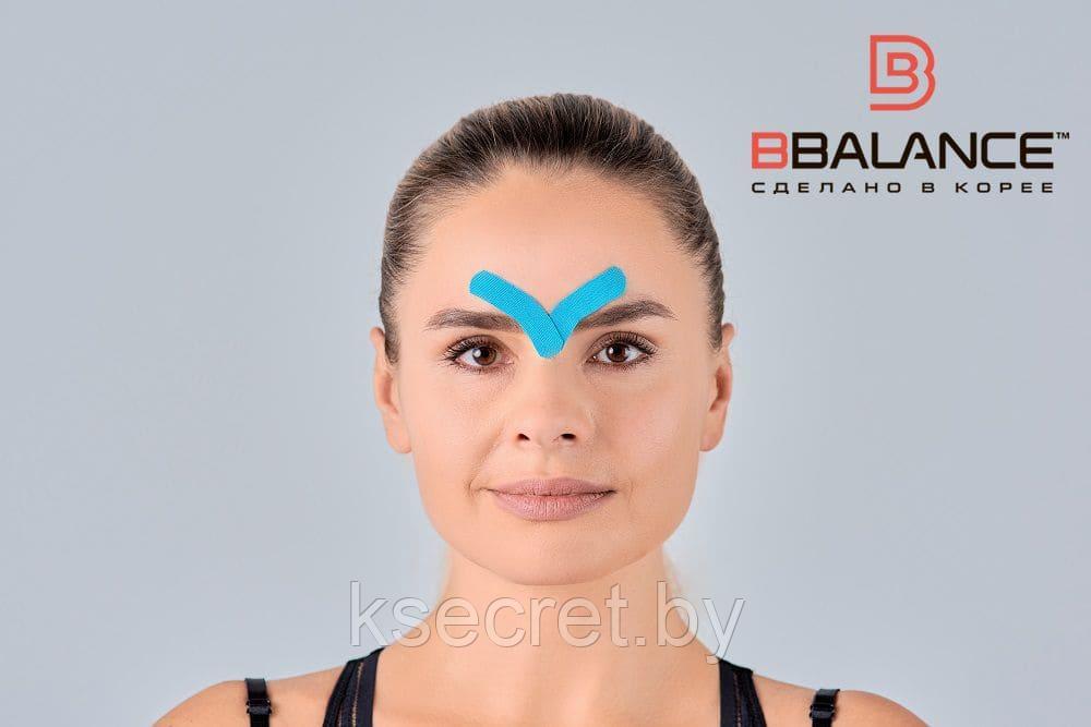 Набор кинезио тейпов для лица 2,5 см × 5 м шелк голубой (2 рулона) - фото 6 - id-p159592831