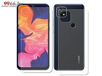 Гидрогелевая пленка LuxCase для Oppo A15S 0.14mm Front and Back Transparent 86553