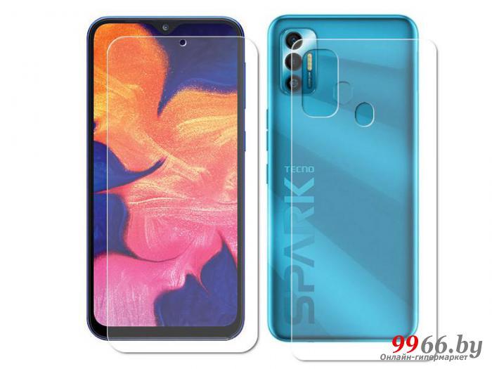 Гидрогелевая пленка LuxCase для Tecno Spark 7 0.14mm Front and Back Transparent 86587