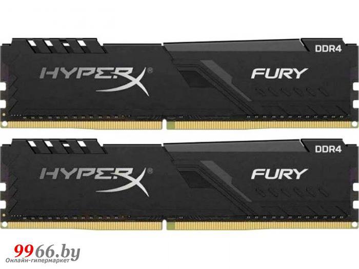 Модуль памяти Kingston Fury Black DDR4 DIMM 3733Mhz PC29800 CL19 - 16Gb Kit (2x8Gb) KF437C19BBK2/16
