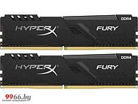 Модуль памяти Kingston Fury Black DDR4 DIMM 3733Mhz PC29800 CL19 - 16Gb Kit (2x8Gb) KF437C19BBK2/16