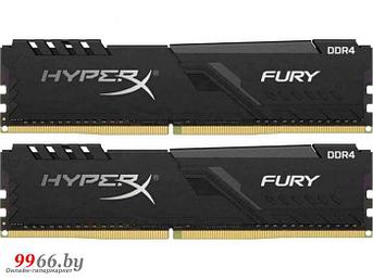 Модуль памяти Kingston Fury Black DDR4 DIMM 3733Mhz PC29800 CL19 - 16Gb Kit (2x8Gb) KF437C19BBK2/16