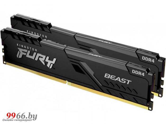 Модуль памяти Kingston Fury Black DDR4 DIMM 3200Mhz PC25600 CL16 - 32Gb Kit (2x16Gb) KF432C16BB1K2/32