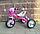 Детский трёхколёсный велосипед с музыкальной корзиной и бутылочной для воды, 4 цвета, арт.816-5P, фото 2