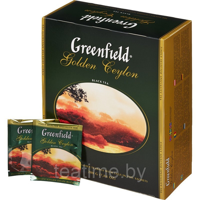 Чай ГринФилд Golden Ceylon 100 пак. (черный)