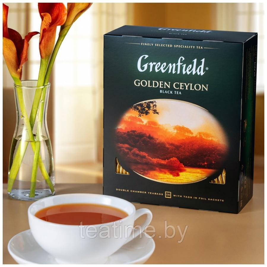 Чай ГринФилд Golden Ceylon 100 пак. (черный) - фото 2 - id-p6054615