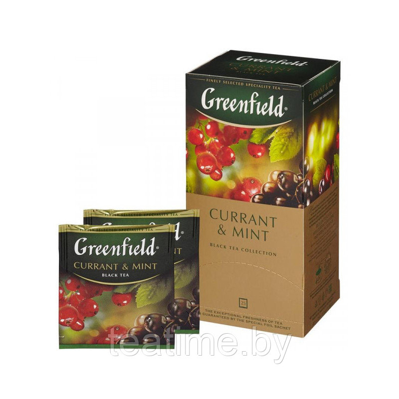 Гринфилд Currant and Mint 25пак. черный
