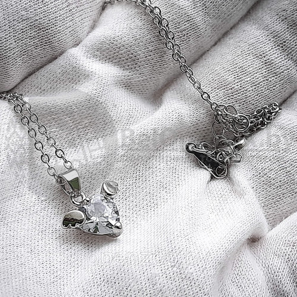Комплект Pandora (Часы, кулон, браслет) Серебро с черным циферблатом - фото 8 - id-p159601797