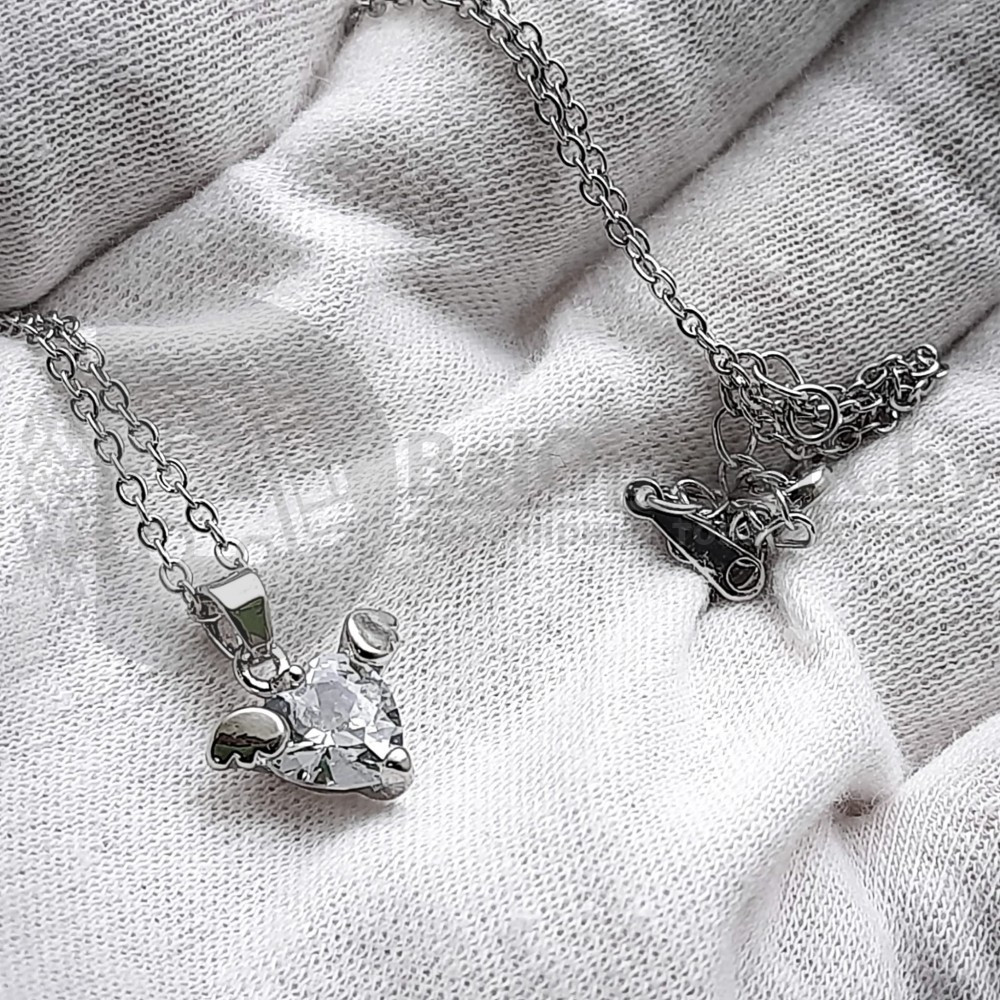 Комплект Pandora (Часы, кулон, браслет) Серебро с черным циферблатом - фото 8 - id-p159603159