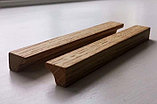 Мебельная ручка деревянная (РМ 27) из дуба или ясеня 200 мм 30*25*16 .Шлифованные под покрытие., фото 2