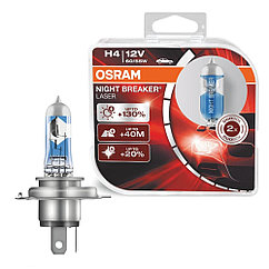 Лампа Osram 12В Н4 60/55Вт +130% Night Breaker Laser (64193nbl-hcb) к-т 2шт