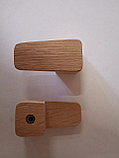 Мебельная ручка-крючок деревянная (РМ 15) из дуба или ясеня 30*25*22 .Шлифованные под покрытие., фото 2