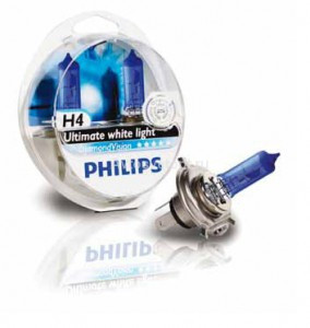 Автомобильная лампа H4 Philips Diamond Vision 12342DVS2 (комплект 2 шт) - фото 1 - id-p159630960
