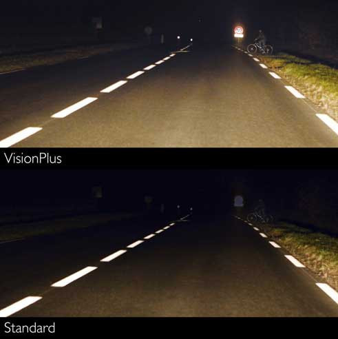 Автомобильная лампа H4 Philips VisionPlus +60% 12342VPS2 (комплект 2 шт) - фото 2 - id-p159631015