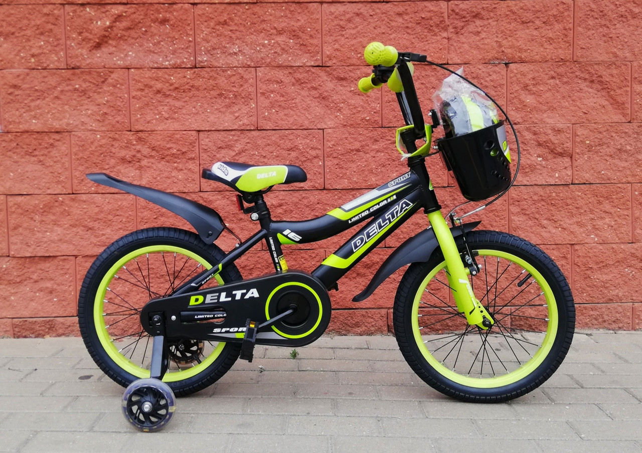Delta Sport-16" черный/салатовый