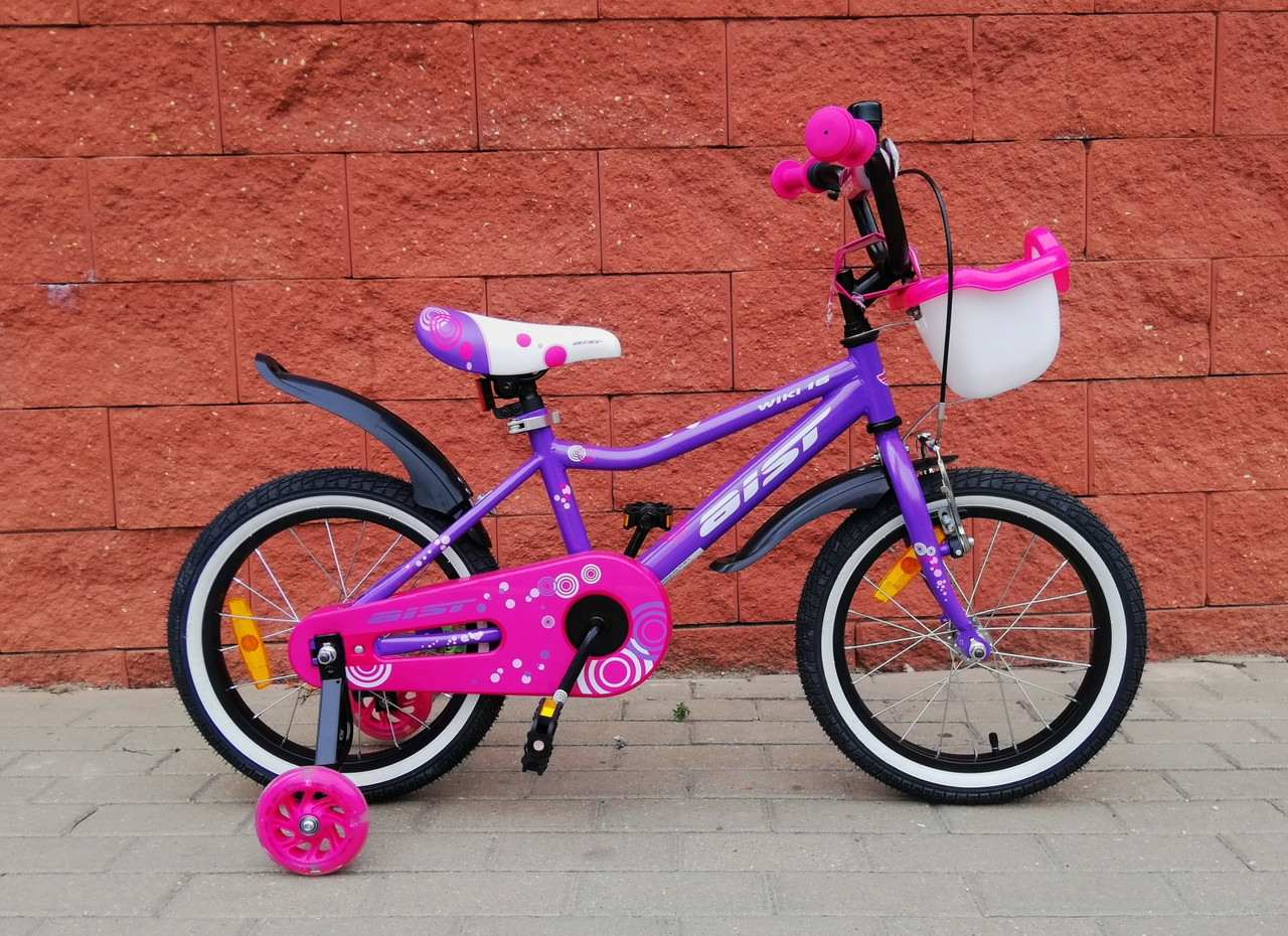 Велосипед детский Aist Wiki 16" фиолетовый