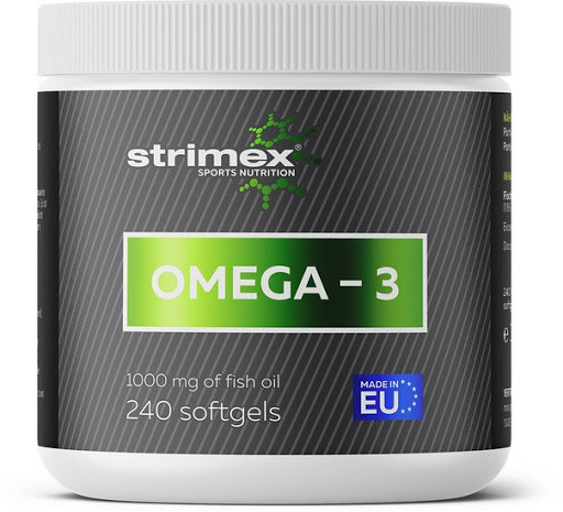 Витамины, минералы и жирные кислоты Strimex Sport Nutrition Omega-3 240 капс - фото 1 - id-p159631629