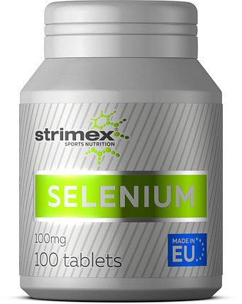 Витамины, минералы и жирные кислоты Strimex Sport Nutrition Selenium 100 таб, фото 2