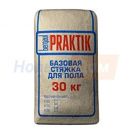 Стяжка базовая цементная М150 BERGAUF PRAKTIK, 30 кг