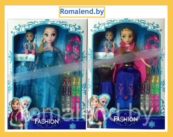 Кукла Frozen с аксессуарами, 2 вида, арт.ZX666 - фото 1 - id-p159632414
