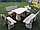 Набор садовой и банной мебели из массива дуба "Несвижский Люкс" 3 метра 5 предметов, фото 3