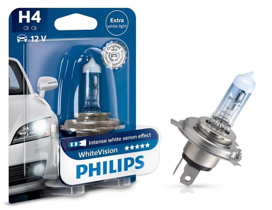 Автомобильная лампа H4 Philips WhiteVision (блистер 1шт) - фото 1 - id-p159632631