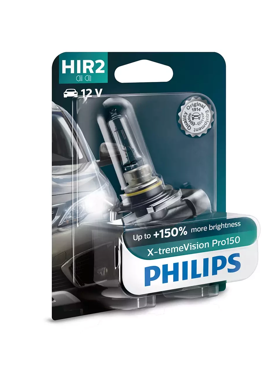 Автомобильная лампа HIR2 Philips X-treme Vision Pro150 (+150% яркости) 9012XVPB1 - фото 1 - id-p159632815