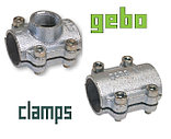 Ремонтные хомуты для заделки отверстий в трубах "Gebo Clamps" ("Гебо") (Тип DSK; ANB)