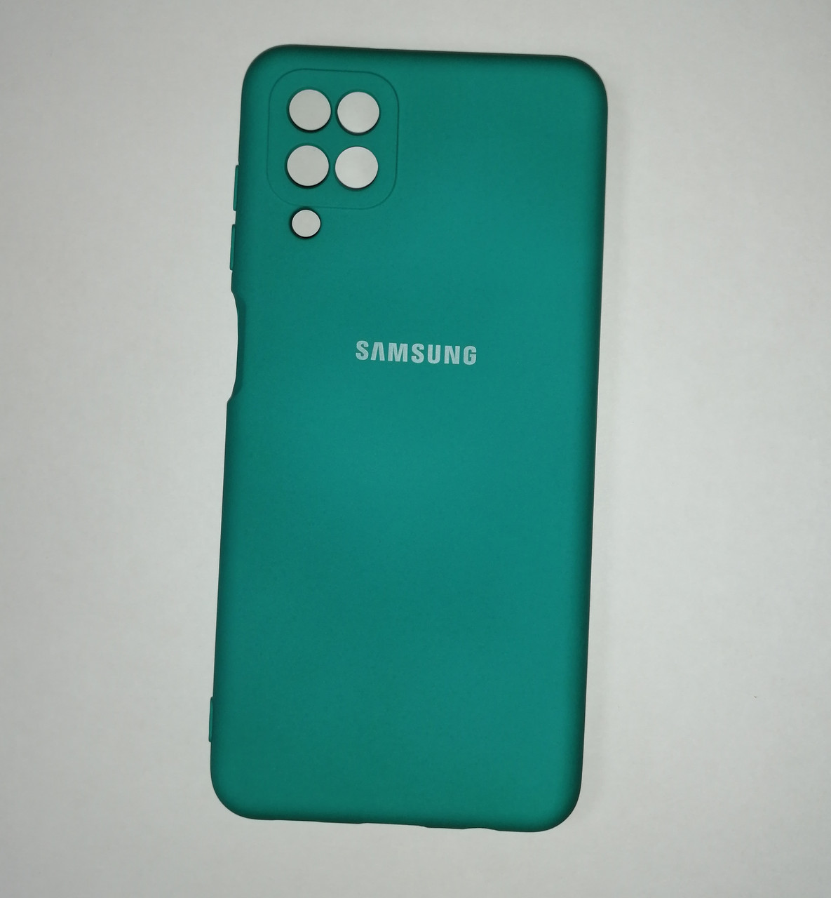 Чехол-накладка для Samsung Galaxy A12 (копия) SM-A125 Silicone Cover бирюзовый