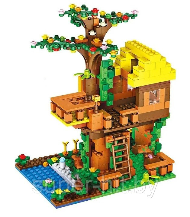 Детский Конструктор "Дом на дереве", LX466, 446 деталей - фото 1 - id-p159634310