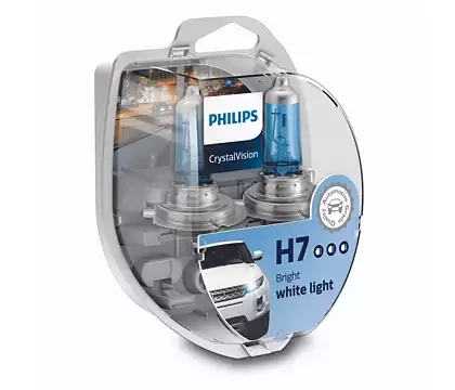 Автомобильная лампа H7 Philips CrystalVision + 2шт W5W 12972CVSM (комплект 2 шт)