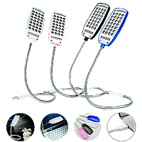 Лампа светодиодная модель GL-USB 28LED с разъемом USB 5В и изменяемым наклоном, 28 светодиодов.