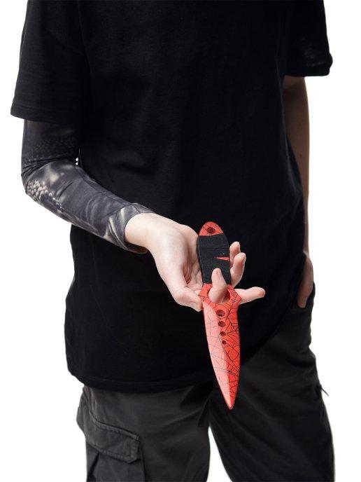 Нож Скелетный VozWooden Кровавая Паутина (деревянная реплика) - фото 7 - id-p159636654