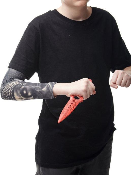 Нож Скелетный VozWooden Кровавая Паутина (деревянная реплика) - фото 8 - id-p159636654