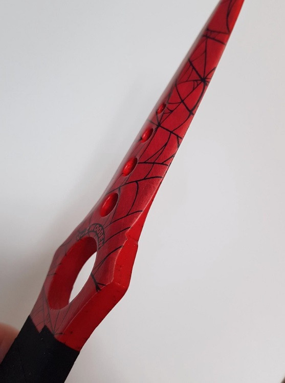 Нож Скелетный VozWooden Кровавая Паутина (деревянная реплика) - фото 5 - id-p159636654