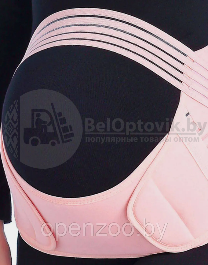 Универсальный бандаж для беременных Belly brace pelvic support shrink abdomen Бежевый размер M - фото 2 - id-p159643890