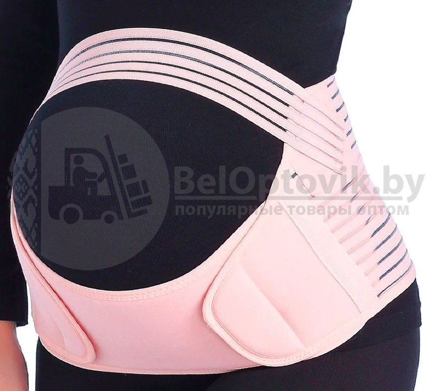 Универсальный бандаж для беременных Belly brace pelvic support shrink abdomen Бежевый размер M - фото 10 - id-p159645222