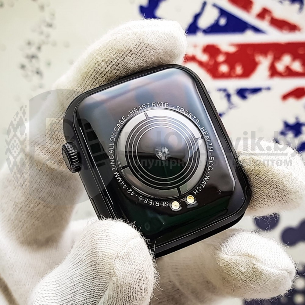 Смарт часы T500 (FT50) в стиле Aplle Watch (тонометр, датчик сердечного ритма) Синие - фото 5 - id-p132945980