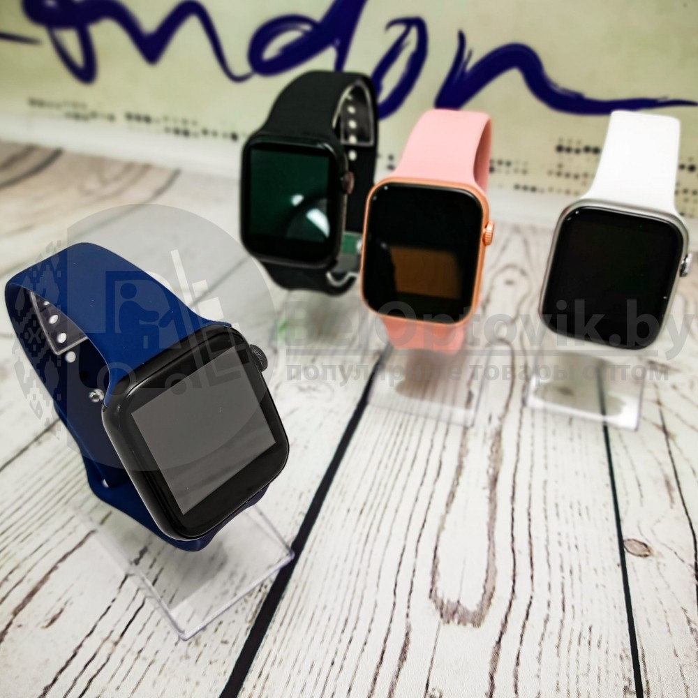Смарт часы T500 (FT50) в стиле Aplle Watch (тонометр, датчик сердечного ритма) Розовые - фото 4 - id-p132945981