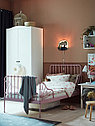 МИННЕН Раздвижная кровать С реечным дном, розовый, 80x200 см, фото 4