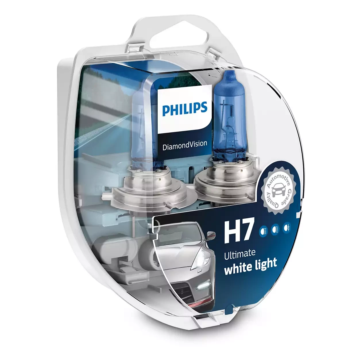 Автомобильная лампа H7 Philips Diamond Vision 12972DVS2 (комплект 2 шт) - фото 1 - id-p159634315