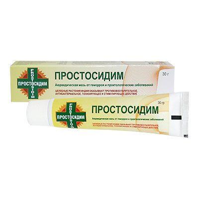 Растительное средство от геморроя мазь "Простосидим", 30 гр.