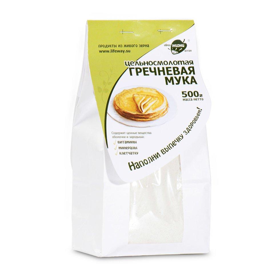 Мука Гречневая цельносмолотая "Образ жизни", 500 г.
