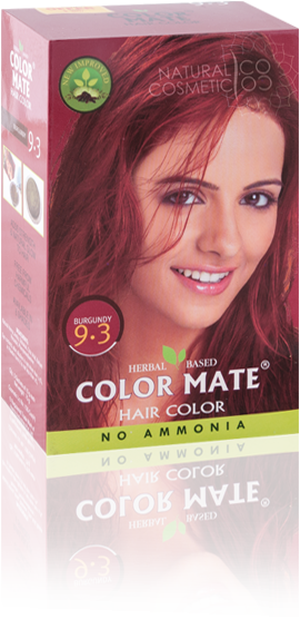 Краска для волос COLOR MATE Hair Color (75г.)— травяная краска без аммиака!(бургундия) Тон- 9.3