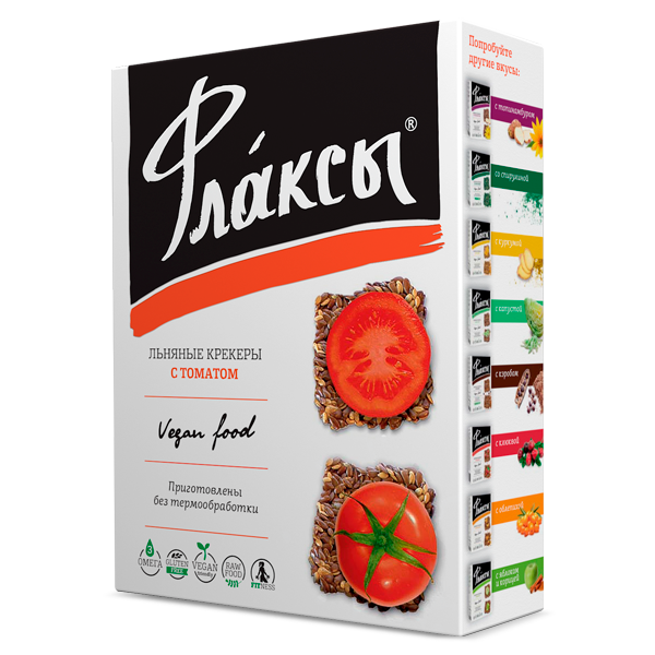 Флаксы "Компас здоровья" с томатом, 120 г