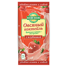 Коктейль овсяный с клубникой "Nature Grains" (Компас Здоровья), 25 г