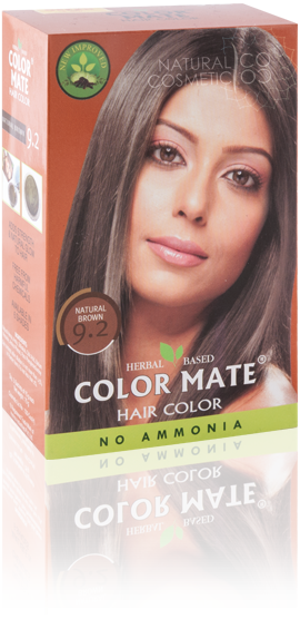Краска для волос COLOR MATE Hair Color (15г.)— травяная краска без аммиака!(натуральный коричневый) Тон- 9.2