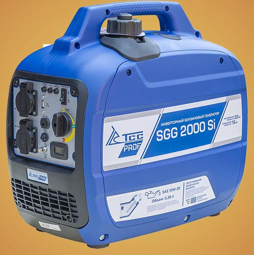 Бензогенератор инверторный SGG 2000Si в кожухе - фото 4 - id-p155444021